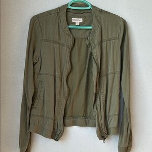 Merona Olive Utility Zip-Front Women's Jacket
